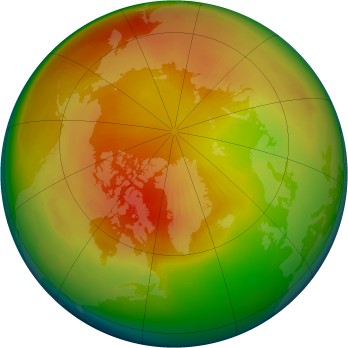 Arctic ozone map for 1983-03